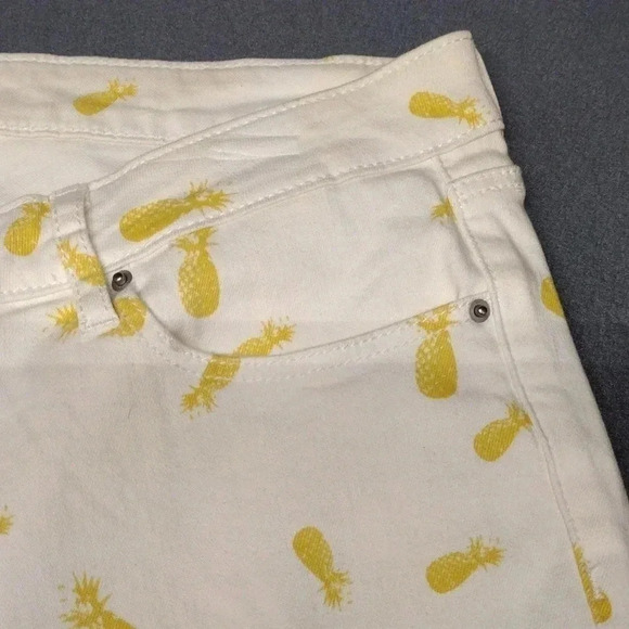 Chip & Pepper Syd Skinny Ankle Pineapple Print Pants Size 31 - Picture 5 of 16